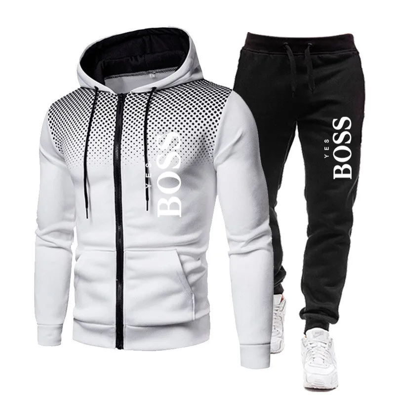 Spring and Autumn Brand Men's Sportswear 2-piece Hoodie + Pants Sportswear Men's Sweater Zipper Hoodie Men's Suit Sportswear
Spring and Autumn Brand Men's Sportswear 2-piece Hoodie + Pants Sportswear Men's Sweater Zipper Hoodie Men's Suit Sportswear