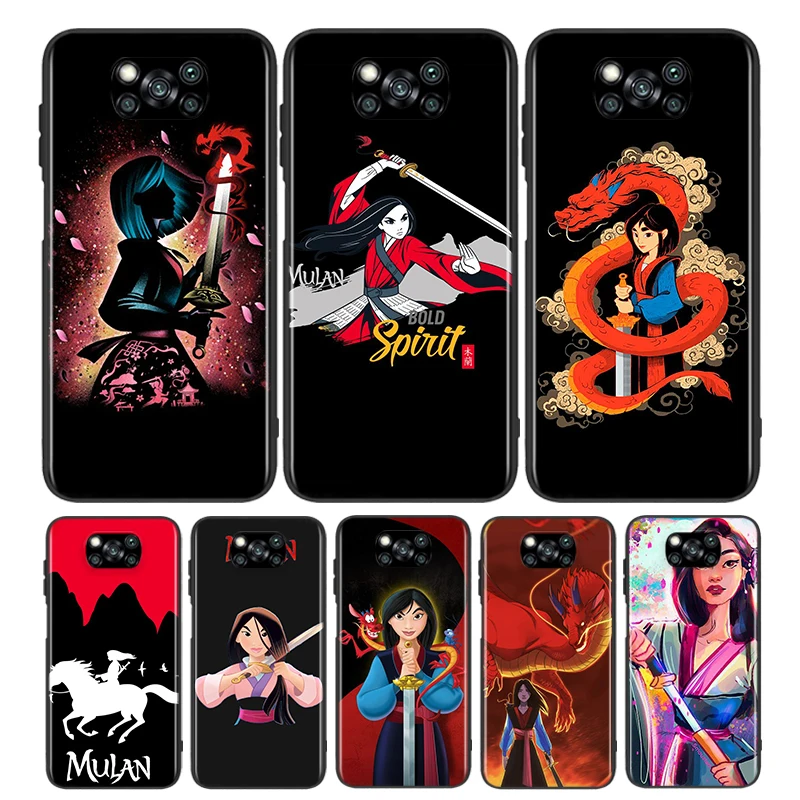 Princess mulan For Xiaomi Poco X3 NFC M3 M2 X2 F3 F2 Pro C3 F1 Mi Play Mix 3 A2 A1 6X 5X Black Soft Phone Case
Princess mulan For Xiaomi Poco X3 NFC M3 M2 X2 F3 F2 Pro C3 F1 Mi Play Mix 3 A2 A1 6X 5X Black Soft Phone Case