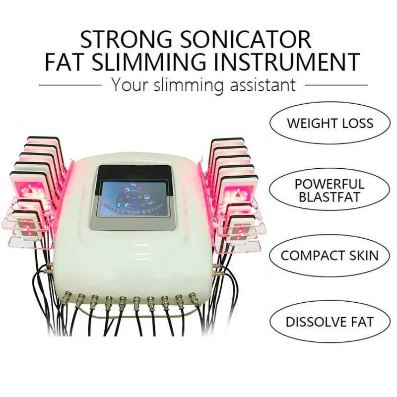 

Weight Reduce Fast Body Slimming 160Mw Lipo Laser LLLT 650Nm Cellulite Burning Fat Loss Beauty Machine