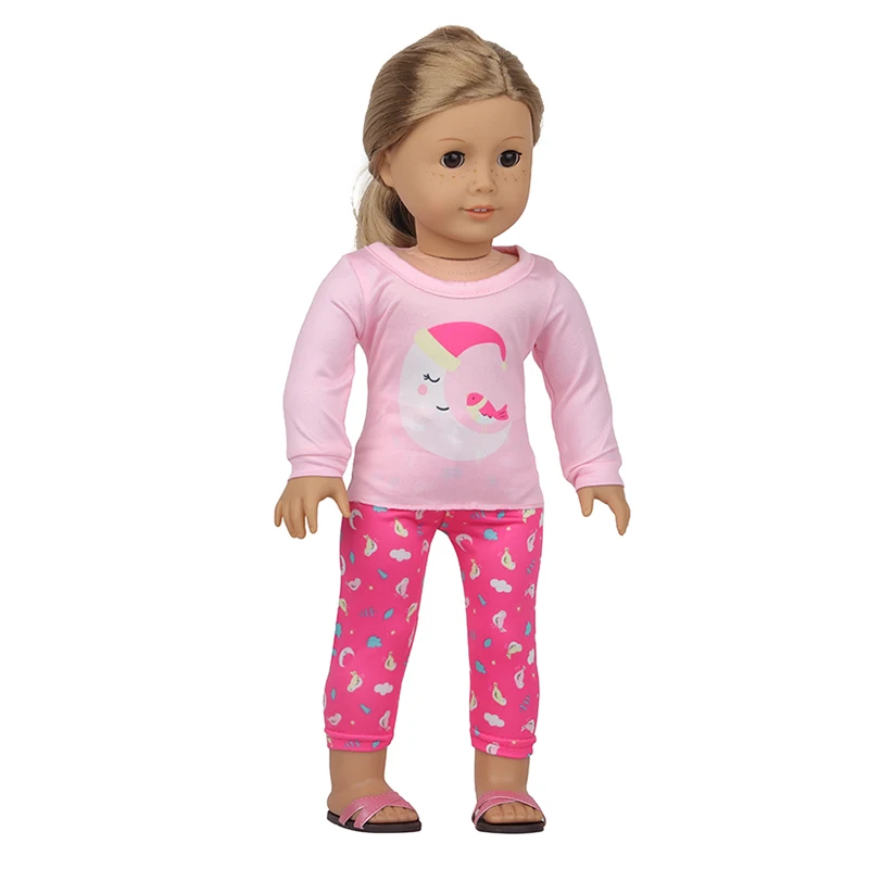 Wholesale 2021 New Pink Moon Pajama Suit Doll Clothes Fit 18 Inch American&43 CM Reborn New Born Baby Doll Russia DIY Gift`s Toy
Wholesale 2021 New Pink Moon Pajama Suit Doll Clothes Fit 18 Inch American&43 CM Reborn New Born Baby Doll Russia DIY Gift`s Toy
