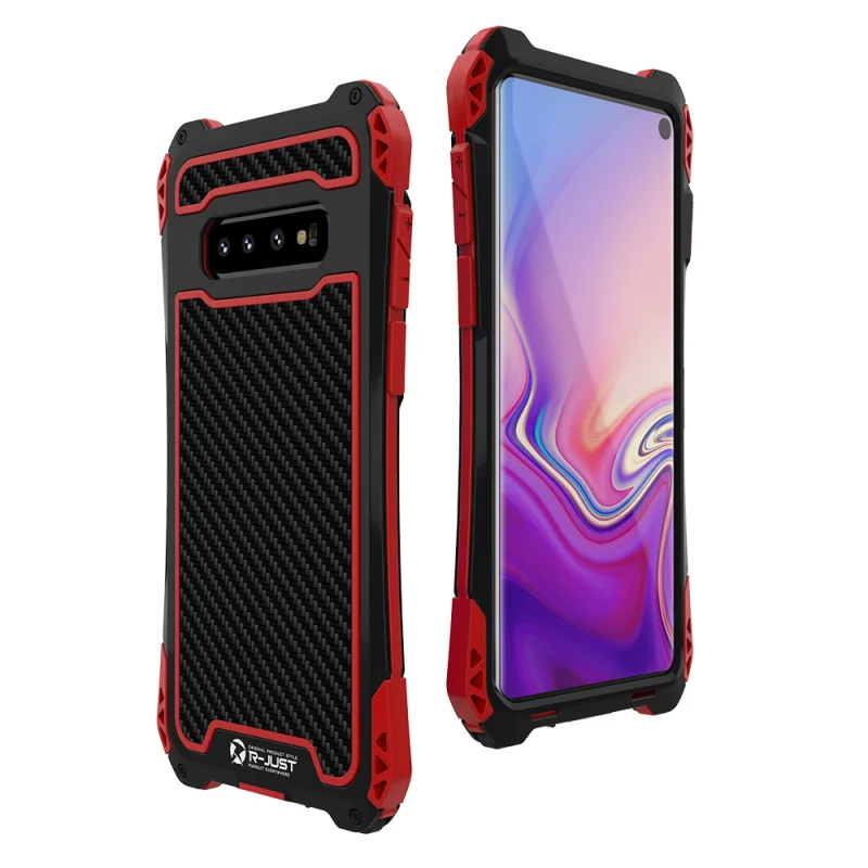 Для Samsung Galaxy S10 плюс 5G Открытый Тактические защитный чехол Роскошный Алюминиевый