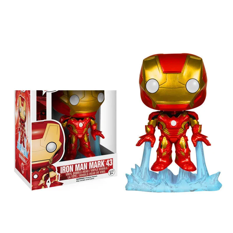 FUNKO Marvel Мстители Железный человек 66 # виниловая экшн фигурка brinquedos Коллекционная