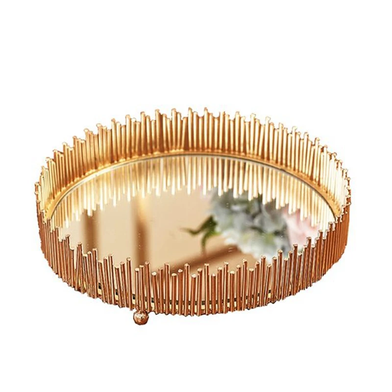Luxurious Mirror Iron Tray Living Room Jewelry Cosmetic Storage Tray Exhibition Hall Display Stand Photography Props
Luxurious Mirror Iron Tray Living Room Jewelry Cosmetic Storage Tray Exhibition Hall Display Stand Photography Props
