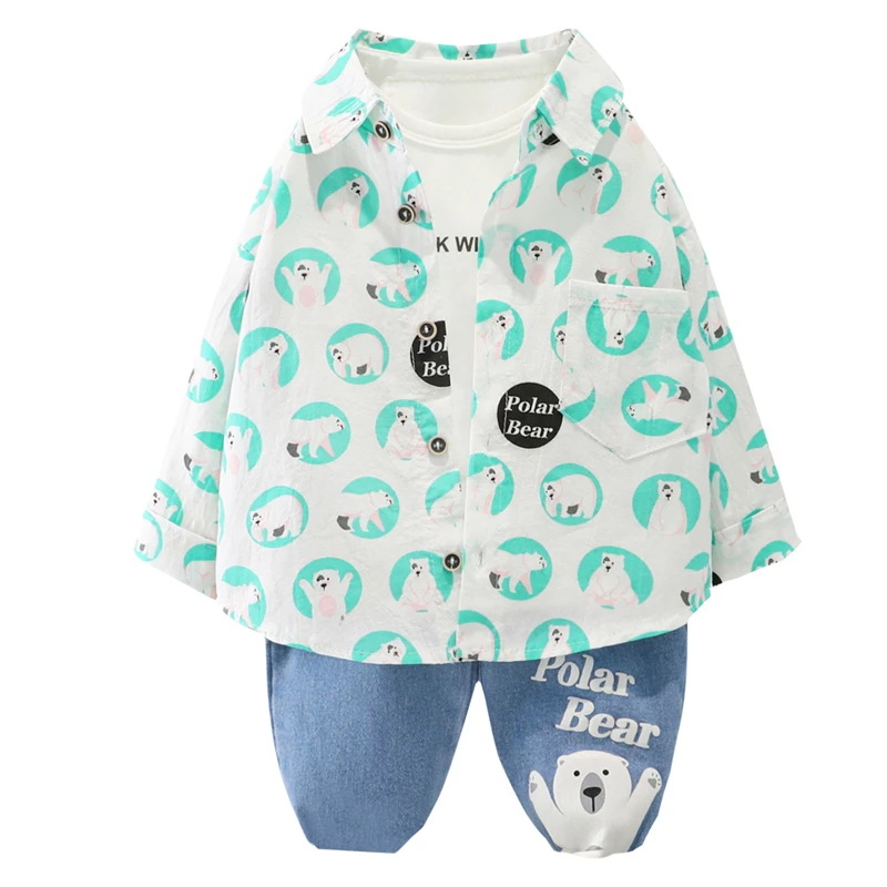 HYLKIDHUOSE Autumn Baby Boys Clothing Sets Toddler Infant Clothes Kids Cartoon Bear Shirt Jeans Children Casual Cotton Outfit
HYLKIDHUOSE Autumn Baby Boys Clothing Sets Toddler Infant Clothes Kids Cartoon Bear Shirt Jeans Children Casual Cotton Outfit