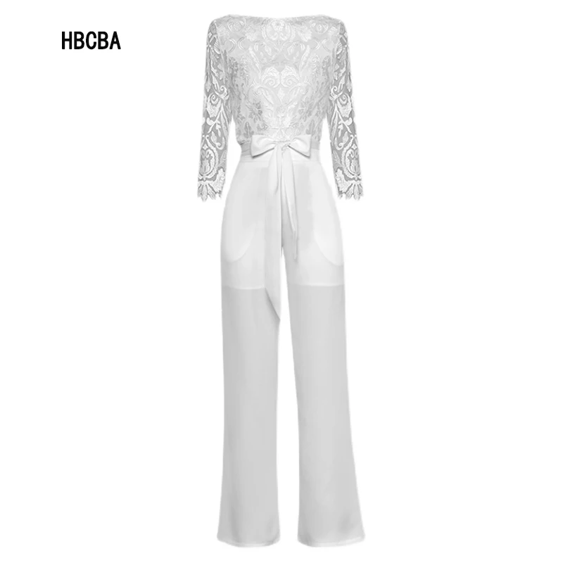 HBCBA Fashion Designer Early Spring Two Piece Women's Round Neck 9 / 4 Sleeve Embroidered Lace Up Top + Pocket Straight Pants
HBCBA Fashion Designer Early Spring Two Piece Women's Round Neck 9 / 4 Sleeve Embroidered Lace Up Top + Pocket Straight Pants