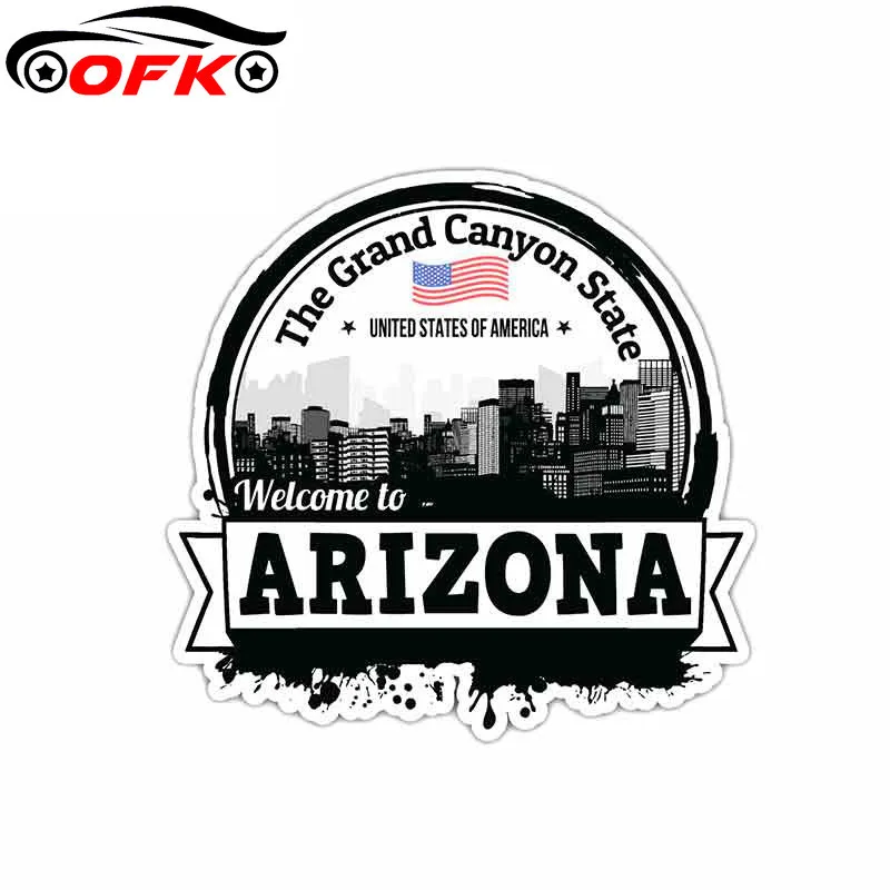 OFK Creative Arizona USA State Grunge Flag Car Sticker Accessories Vinyl PVC Motorcycle Windshield Styling Decal 13cm*13cm
OFK Creative Arizona USA State Grunge Flag Car Sticker Accessories Vinyl PVC Motorcycle Windshield Styling Decal 13cm*13cm