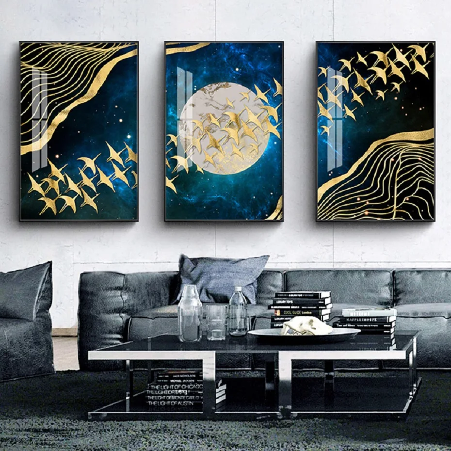 Abstract Sapphire Blue Sky Birds Moon Canvas Paintings Family Wall Art Posters for Living Room Wall Prints Home Decoration 
Abstract Sapphire Blue Sky Birds Moon Canvas Paintings Family Wall Art Posters for Living Room Wall Prints Home Decoration