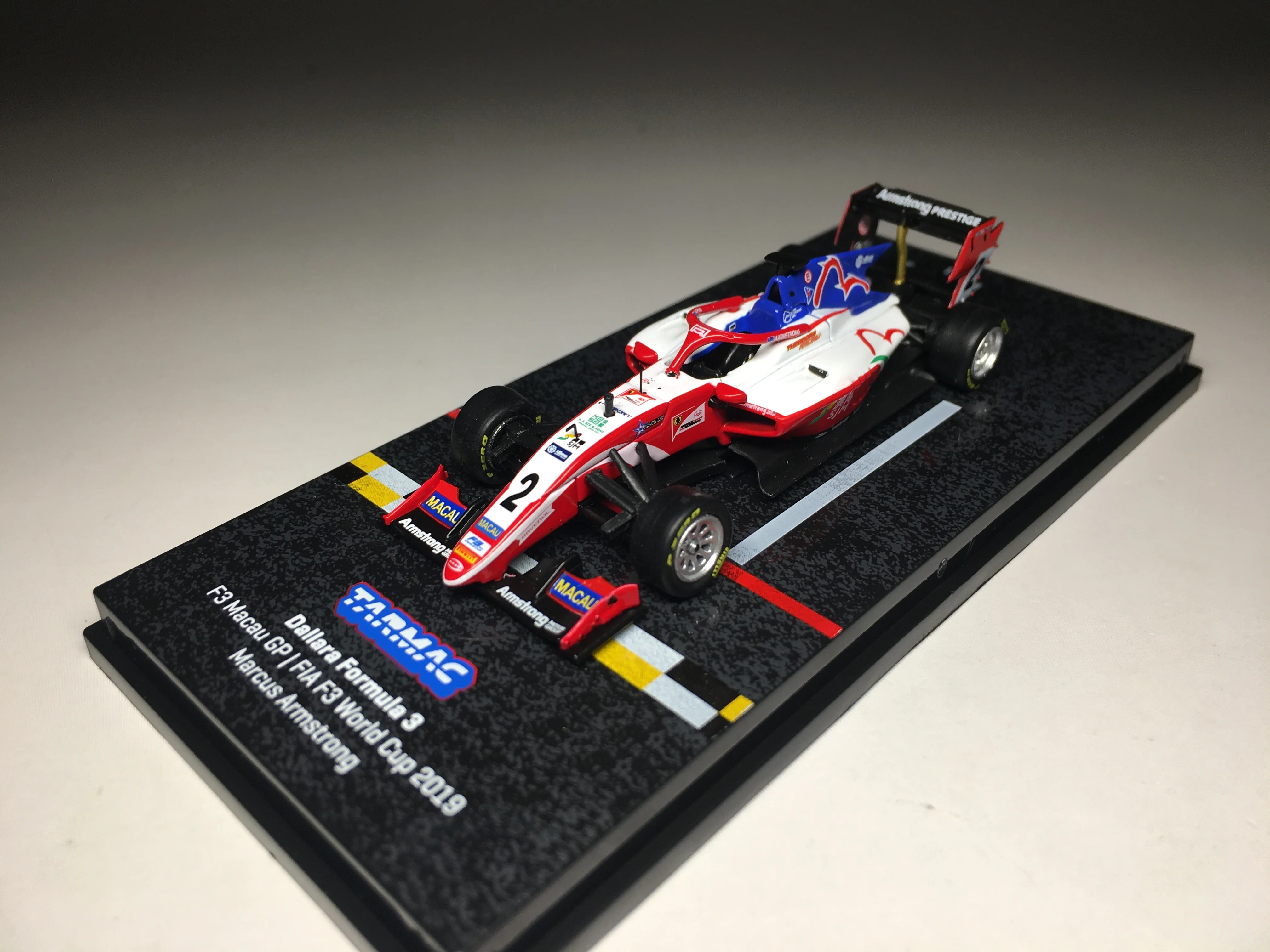 Tarmac Works 1/64 Dallars Formula 3 Macau Grand Prix FIA F3 World Cup2019 Marcus Armstrong DieCast Model Car Collection Limited
Tarmac Works 1/64 Dallars Formula 3 Macau Grand Prix FIA F3 World Cup2019 Marcus Armstrong DieCast Model Car Collection Limited