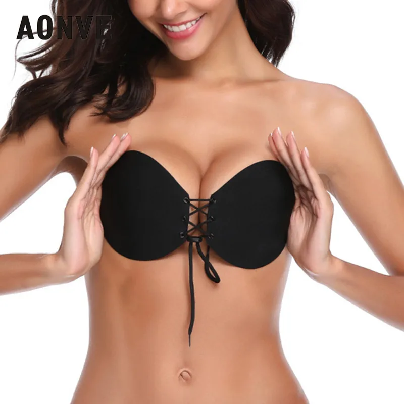 Invisible Push Up Bra Backless Strapless Bra Lace Up Closure Bralette Underwear Women Self-Adhesive Silicone Sticky Seamless
Invisible Push Up Bra Backless Strapless Bra Lace Up Closure Bralette Underwear Women Self-Adhesive Silicone Sticky Seamless