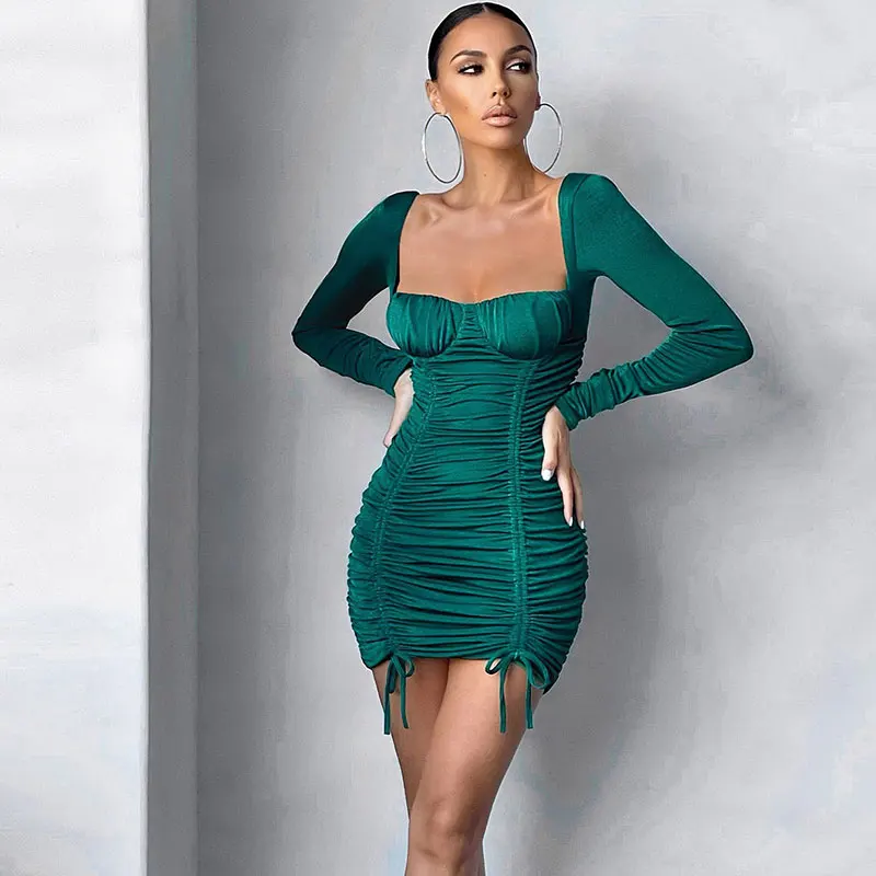 Новое облегающее пикантное платье в складку с глубоким вырезом и длинным рукавом, женское Клубное стильное летнее облегающее платье
Новое облегающее пикантное платье в складку с глубоким вырезом и длинным рукавом, женское Клубное стильное летнее облегающее платье