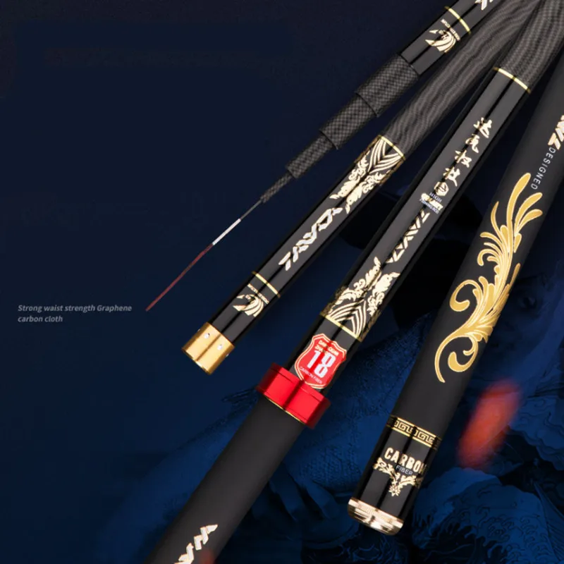 28-tune Fishing Rod Carbon Super Light And Hard Black Pit Gear 4 Knots For Rivers and Lakes Reservoir
28-tune Fishing Rod Carbon Super Light And Hard Black Pit Gear 4 Knots For Rivers and Lakes Reservoir