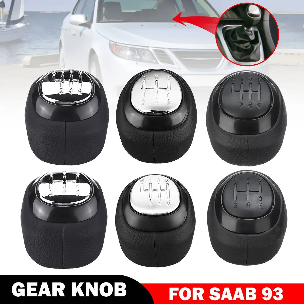 #55566206 5 / 6 Speed Car Shift Gear Knob Covered Real Leather For SAAB 9-3 2003 2004 2005 2006 2007 2008 - 2012 Accessories
#55566206 5 / 6 Speed Car Shift Gear Knob Covered Real Leather For SAAB 9-3 2003 2004 2005 2006 2007 2008 - 2012 Accessories