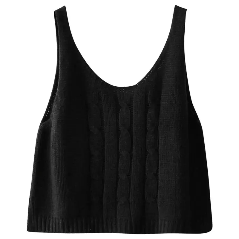ROENICK Sweaters Vests Women Solid Knitted V-neck Sweater Vest Womens Loose Casual Sleeveless Korean-style Lovely All-match
ROENICK Sweaters Vests Women Solid Knitted V-neck Sweater Vest Womens Loose Casual Sleeveless Korean-style Lovely All-match