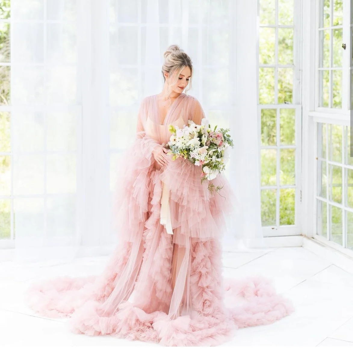 Pink Maternity Dress For Babyshower Long Sleeve Maternity Photography Outfit Maxi Gown Pregnancy Women Long Dress
Pink Maternity Dress For Babyshower Long Sleeve Maternity Photography Outfit Maxi Gown Pregnancy Women Long Dress