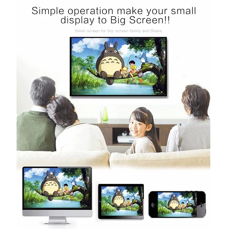 1080P Wireless WiFi Display TV Dongle Receiver HDMI-compatible TV Stick for DLNA for Miracast for AnyCast M2 Pro for Airplay
1080P Wireless WiFi Display TV Dongle Receiver HDMI-compatible TV Stick for DLNA for Miracast for AnyCast M2 Pro for Airplay