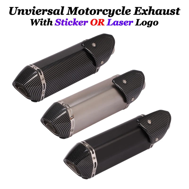 38-51mm Universal Motorcycle Exhaust Carbon Fiber Color Muffler Pipe 370mm With DB Killer For GSXR600 750 GSXR 1000 R25 R3 MT07
38-51mm Universal Motorcycle Exhaust Carbon Fiber Color Muffler Pipe 370mm With DB Killer For GSXR600 750 GSXR 1000 R25 R3 MT07