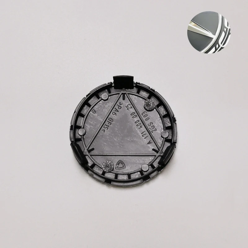 120pcs 75mm 3pin Dark Blue Full Black Car Wheel center Hub Caps Cover cap badge Emblem For A B C CLA A1714000025 Car Accessories