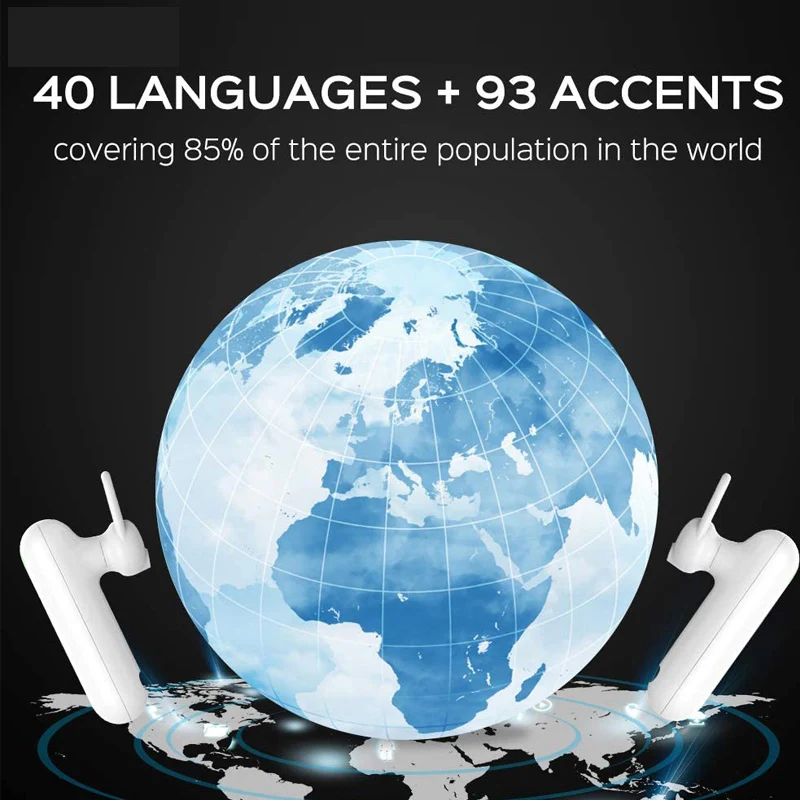 WT2 Simultaneous Translator Headset Business Interpretation Overseas Travel Support 40 Language Translation Translation Earplugs
WT2 Simultaneous Translator Headset Business Interpretation Overseas Travel Support 40 Language Translation Translation Earplugs