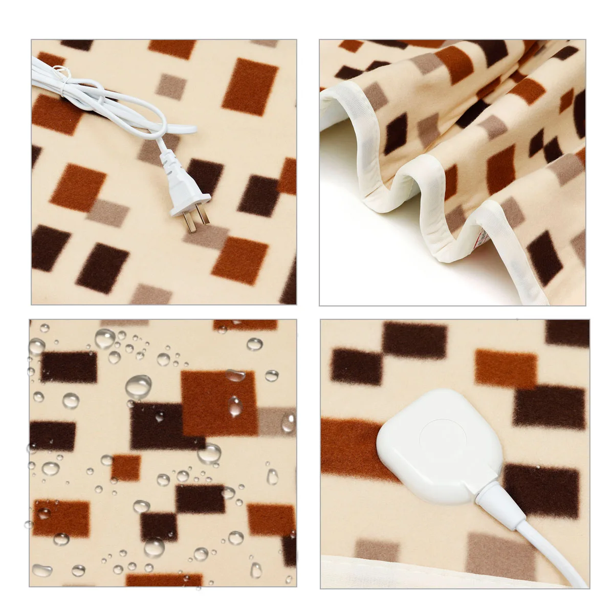 220V Automatic Electric Heating Thermostat Throw Blanket 180x120cm Double Body Warmer Bed Mattress Electric Heated Carpets Mat 
220V Automatic Electric Heating Thermostat Throw Blanket 180x120cm Double Body Warmer Bed Mattress Electric Heated Carpets Mat