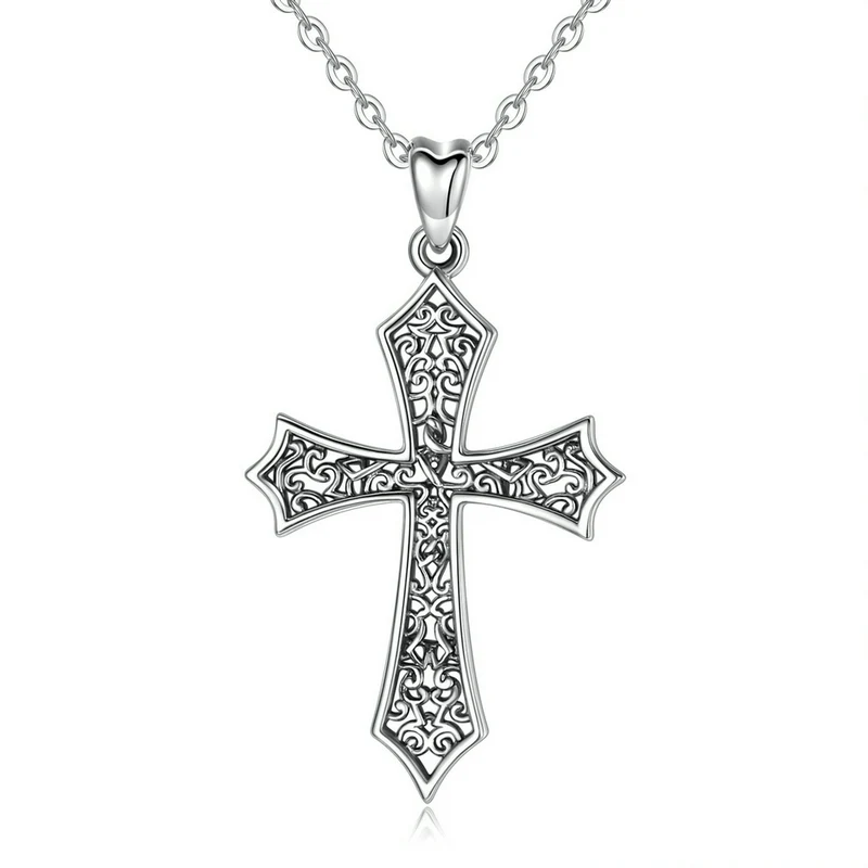 EUDORA 925 Sterling Silver Cross Pendants for Women Men Religious Jewelry Accessories Oxidized Silver Pendant Necklaces CYD440
EUDORA 925 Sterling Silver Cross Pendants for Women Men Religious Jewelry Accessories Oxidized Silver Pendant Necklaces CYD440