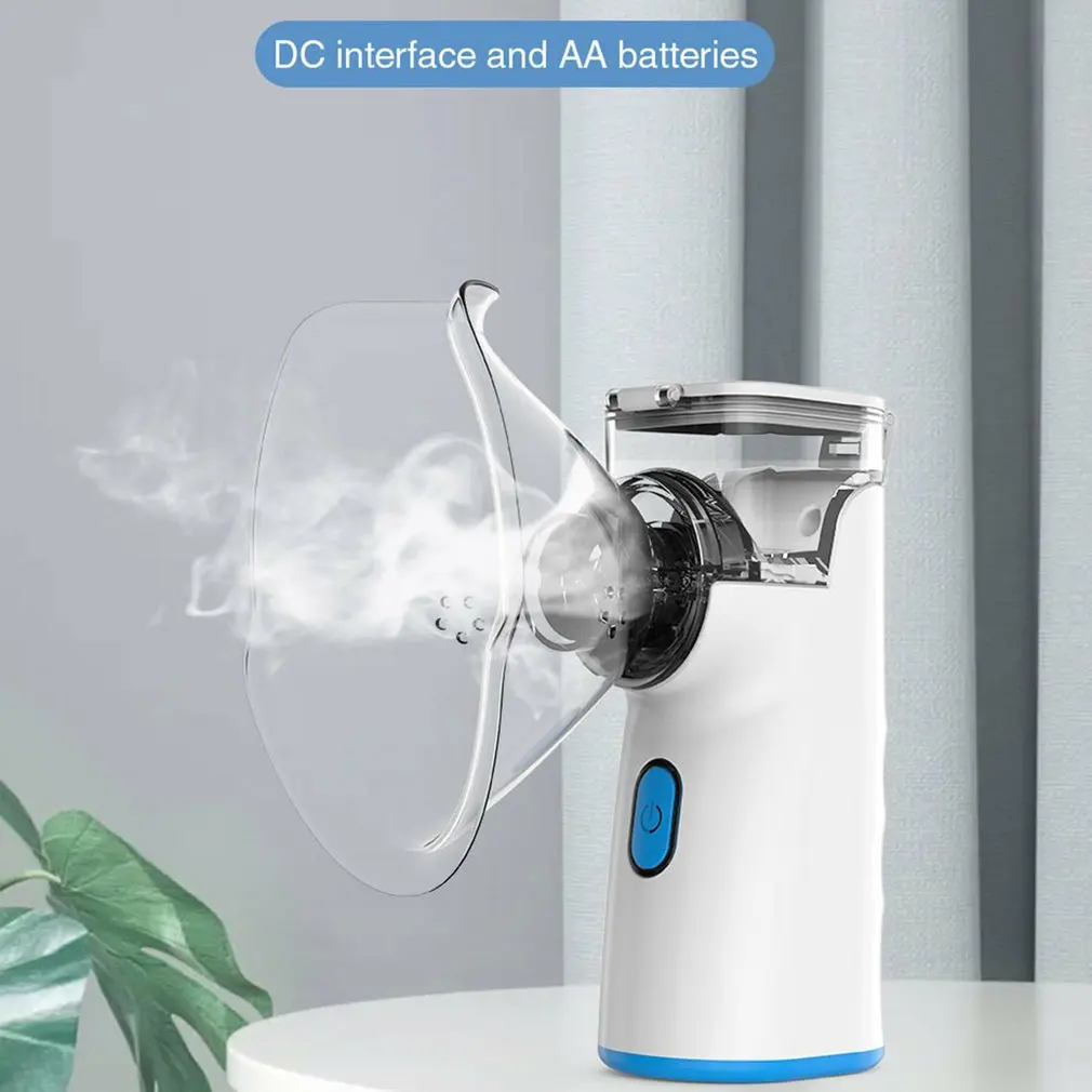 Portable ultrasonic nebulizer inhaler Handheld silent medical atomizer for Baby Adult kids Asthma autoclean Inhale Humidifier 
Portable ultrasonic nebulizer inhaler Handheld silent medical atomizer for Baby Adult kids Asthma autoclean Inhale Humidifier