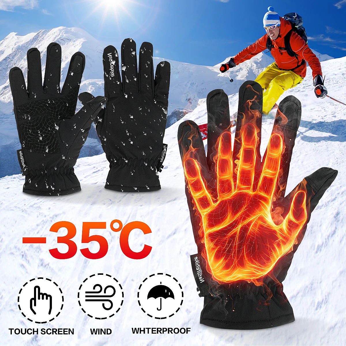 Motorcycle Gloves Riding Glove Ski Gloves Touch Screen Warm Full Finger motocicleta guantes moto luva For Winter Sport
Motorcycle Gloves Riding Glove Ski Gloves Touch Screen Warm Full Finger motocicleta guantes moto luva For Winter Sport