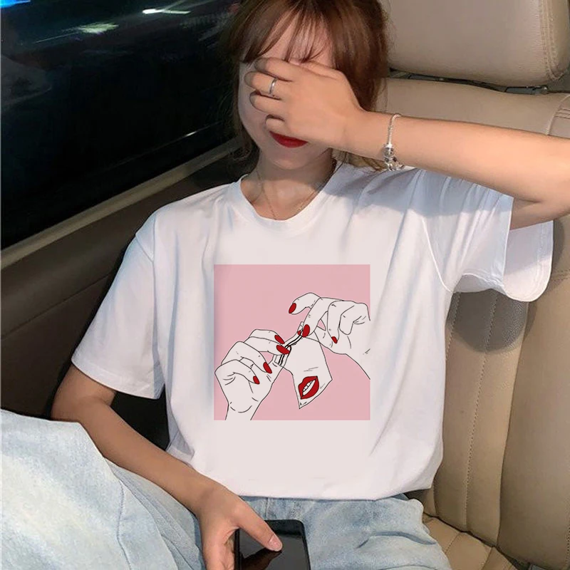 Summer Female T-shirt Casual Harajuku Hands and Rose Printed Tops Tees Short Sleeve T shirt For Women streetwear
Summer Female T-shirt Casual Harajuku Hands and Rose Printed Tops Tees Short Sleeve T shirt For Women streetwear