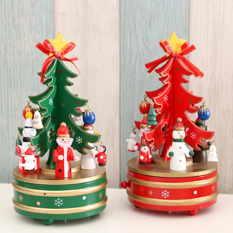 2022 Christmas Tree Wooden Music Box Xmas Rotating Musical Box Model for New Year Wind Up Toys for Children Surprise Gift Decor
2022 Christmas Tree Wooden Music Box Xmas Rotating Musical Box Model for New Year Wind Up Toys for Children Surprise Gift Decor