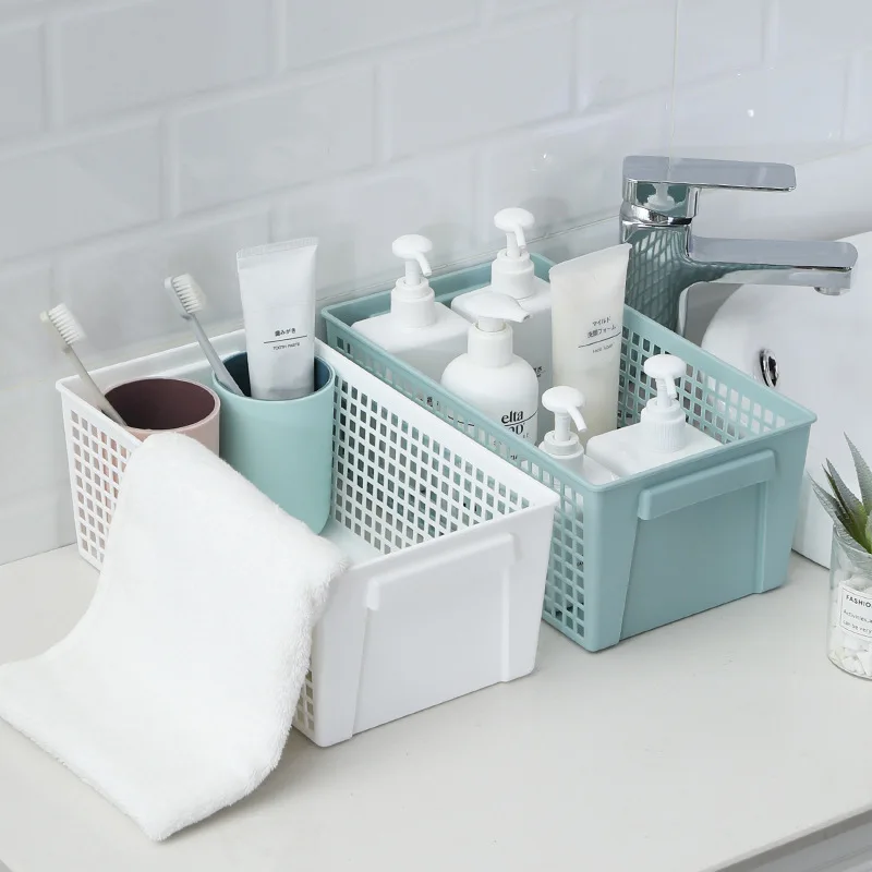 1pcs desktop storage basket snack storage hollow rectangular storage basket sundries storage frame plastic basket storage basket
1pcs desktop storage basket snack storage hollow rectangular storage basket sundries storage frame plastic basket storage basket