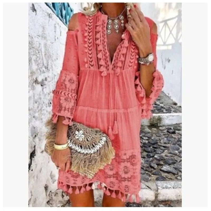 Пляжная популярная новинка Лето-Осень 2021 от XUXI Amazon, Европейская и американская Высококачественная кружевная рубашка средней длины с бахром...
Пляжная популярная новинка Лето-Осень 2021 от XUXI Amazon, Европейская и американская Высококачественная кружевная рубашка средней длины с бахром...