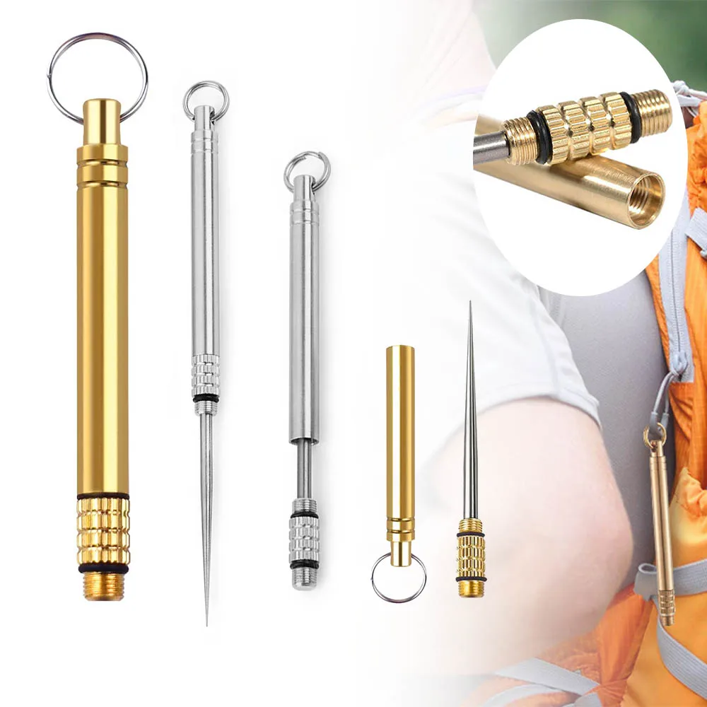Titanium Toothpick Holder portable toothpick multifunctional outdoor picnic tool, easy to carry and not hurt your hands
Titanium Toothpick Holder portable toothpick multifunctional outdoor picnic tool, easy to carry and not hurt your hands
