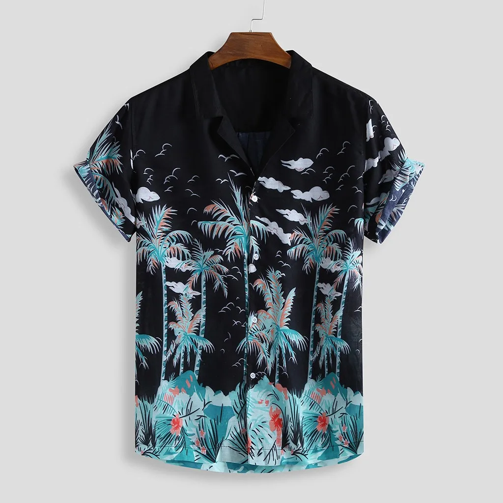 Mens Shirts Summer Beach Hawaiian Loose Beachwear Short Printed Holiday Sleeve Casual Buttons Blouse Men Shirt Camisas #45
Mens Shirts Summer Beach Hawaiian Loose Beachwear Short Printed Holiday Sleeve Casual Buttons Blouse Men Shirt Camisas #45