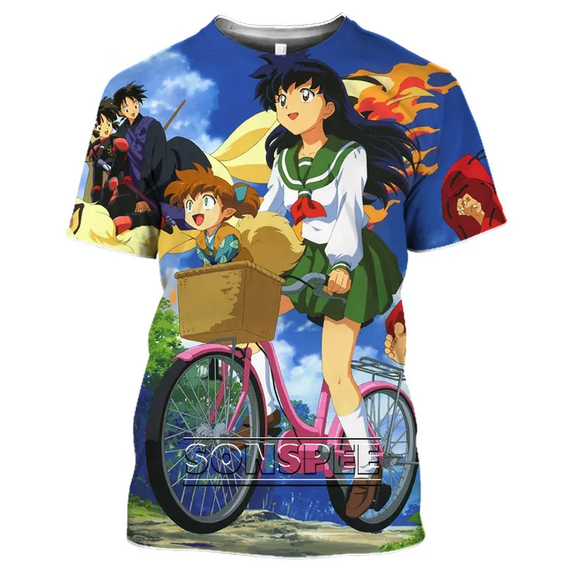SONSPEE Inuyasha Anime T-shirt New Summer Casual Style Shirt 3D Printing Funny Harajuku Short Sleeve Top Men Women Street Shirts
SONSPEE Inuyasha Anime T-shirt New Summer Casual Style Shirt 3D Printing Funny Harajuku Short Sleeve Top Men Women Street Shirts
