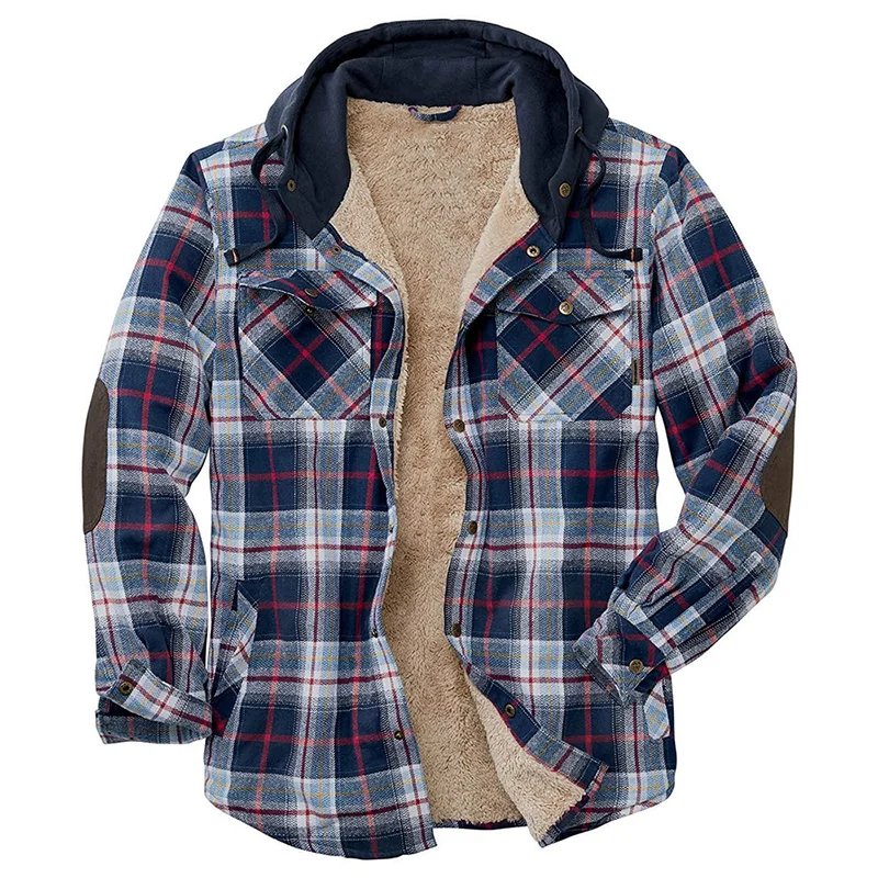QRWR Winter New Long Sleeve Men's Jacket Casual Plaid Fleece Men Parkas Loose Thick Warm Parka Coat Outwear High Quality
QRWR Winter New Long Sleeve Men's Jacket Casual Plaid Fleece Men Parkas Loose Thick Warm Parka Coat Outwear High Quality