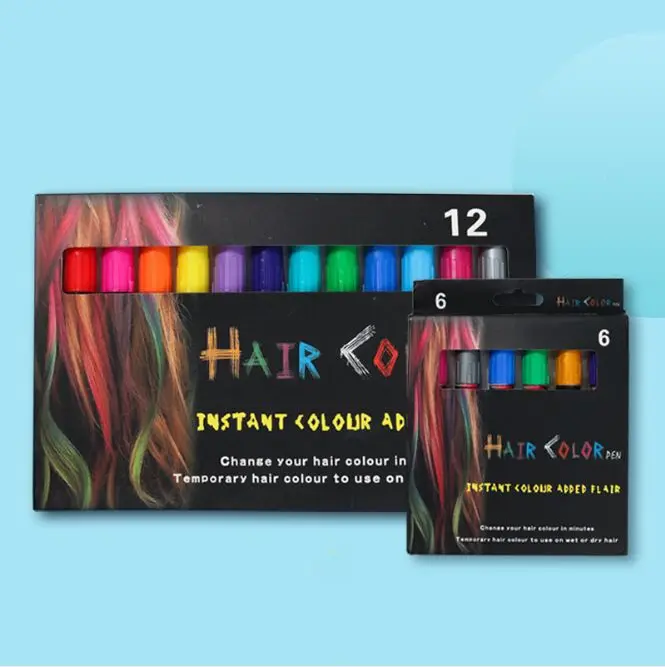 Multi-color hair coloring pen set Lipstick style convenient hair coloring tool Dispo painting toolssable hair chalk coloring pen
Multi-color hair coloring pen set Lipstick style convenient hair coloring tool Dispo painting toolssable hair chalk coloring pen