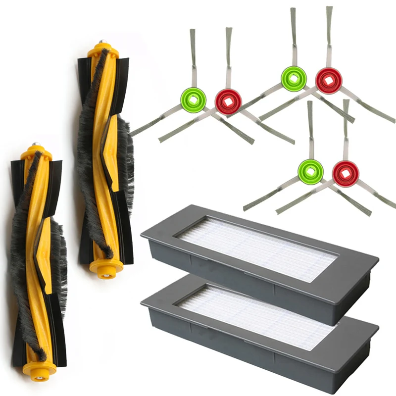 6 Side Brushes 2 Main Brushes 2 Filters For Ecovacs Deebot Ozmo 900 DN5G Vacuum Cleaner Replacement Spare Parts
6 Side Brushes 2 Main Brushes 2 Filters For Ecovacs Deebot Ozmo 900 DN5G Vacuum Cleaner Replacement Spare Parts