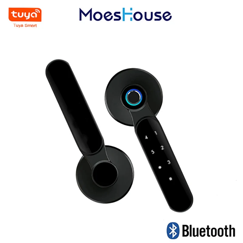 Tuya Bluetooth-compatible Smart Fingerprint Electronic Door Lock Smart Bluetooth Password Handle Lock APP Unlock Keyless 
Tuya Bluetooth-compatible Smart Fingerprint Electronic Door Lock Smart Bluetooth Password Handle Lock APP Unlock Keyless