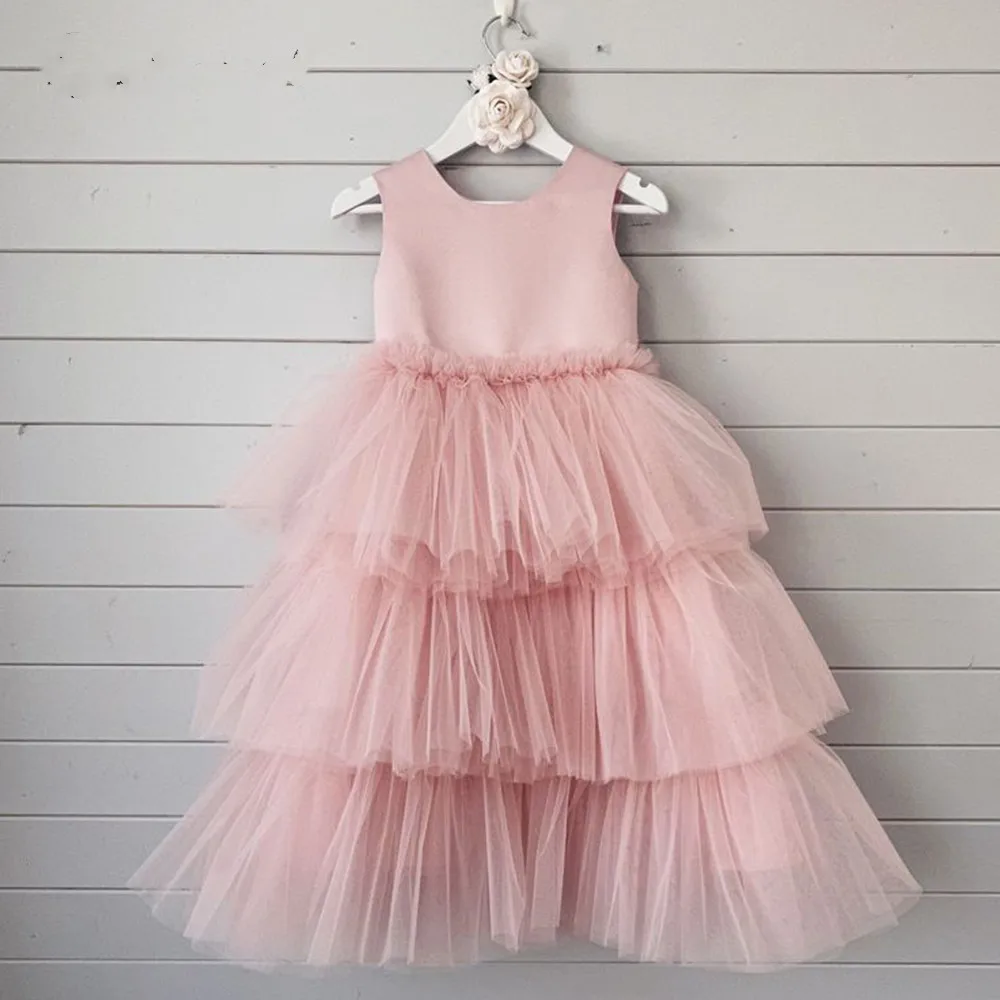 Girls Birthday Party Dress with Pearls Rose Red Puffy Tulle Flower Girl Dress with 3D Butterflies Vestidos
Girls Birthday Party Dress with Pearls Rose Red Puffy Tulle Flower Girl Dress with 3D Butterflies Vestidos