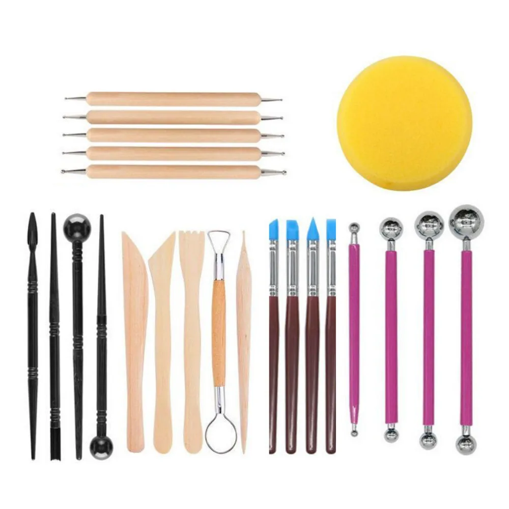 24pcs Ball Stylus Dotting Tools, Polymer Modeling Clay Sculpting Tools Set Rock Painting Kit for Sculpture Pottery Wholesale
24pcs Ball Stylus Dotting Tools, Polymer Modeling Clay Sculpting Tools Set Rock Painting Kit for Sculpture Pottery Wholesale