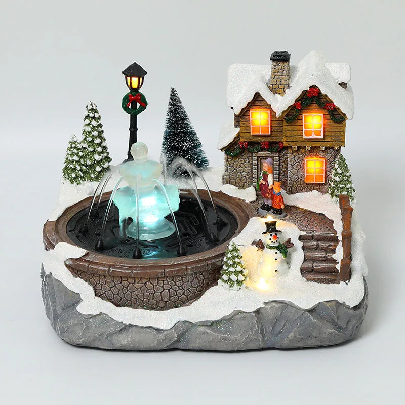 1PCS Christmas Village Decoration Snow House Xmas Music Luminous House Can Spray Water Christmas Ornaments New Year Home Decor
1PCS Christmas Village Decoration Snow House Xmas Music Luminous House Can Spray Water Christmas Ornaments New Year Home Decor