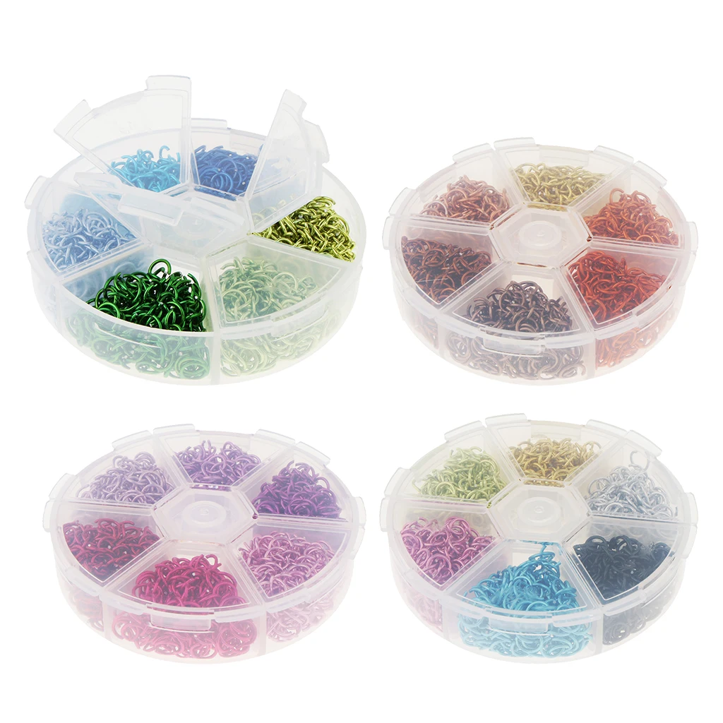 4 Boxes 6mm Aluminum Open Jump Rings Link Loops fit DIY Keychain/Finding/Jewelry Making Connector, Each Box 1080Pcs
4 Boxes 6mm Aluminum Open Jump Rings Link Loops fit DIY Keychain/Finding/Jewelry Making Connector, Each Box 1080Pcs