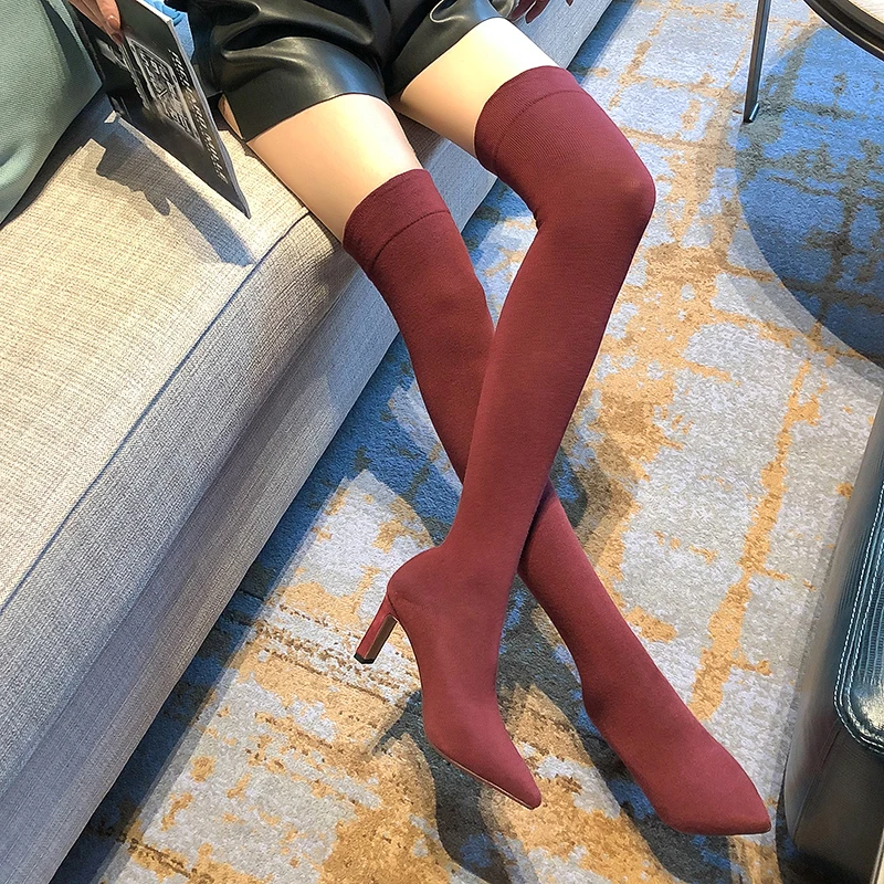 SKLFGXZY club sexy Long leg socks Women boots Knee-high boots stretch Boots socks The European Fashion female boots Women shoes
SKLFGXZY club sexy Long leg socks Women boots Knee-high boots stretch Boots socks The European Fashion female boots Women shoes