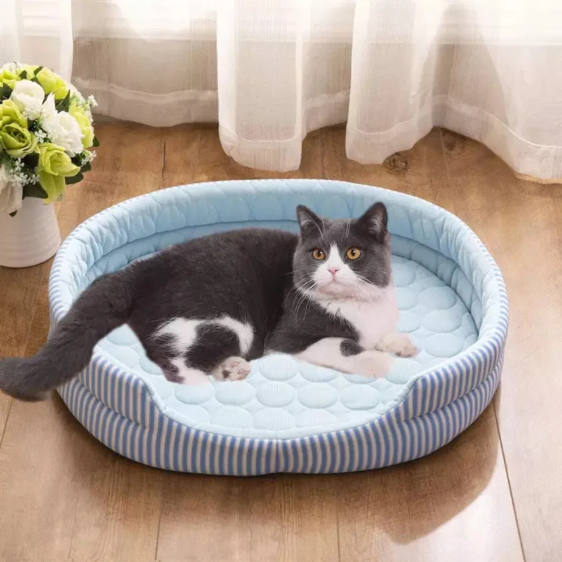 Pet Bed Ice Silk Dog Bed Pad Summer Ice Pad Cool Cold Silk Moisture-Proof Cooler Sofa Mats Portable All Season Pet Accessories
Pet Bed Ice Silk Dog Bed Pad Summer Ice Pad Cool Cold Silk Moisture-Proof Cooler Sofa Mats Portable All Season Pet Accessories