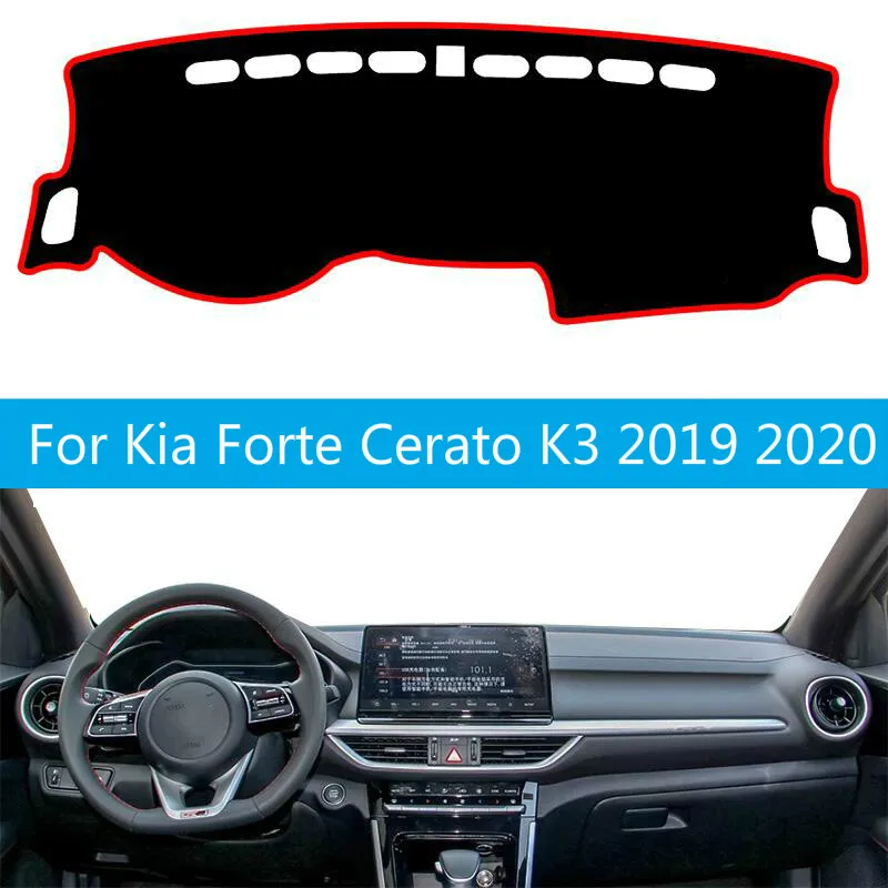 

Car Dashboard Cover Mat Pad Sun Shade Instrument Protective Dashmat Dash Carpet Accessories For Kia Forte Cerato K3 2019 2020