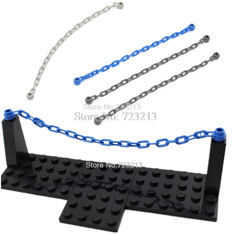 3 color 10pcs/bag Chain MOC Brick Accessories SWAT Parts Bridge City Cartoon Building Blocks Assemble Toys Kits Children
3 color 10pcs/bag Chain MOC Brick Accessories SWAT Parts Bridge City Cartoon Building Blocks Assemble Toys Kits Children