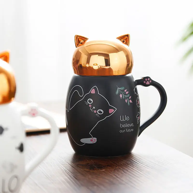 3D Cat Mug Golden Shine Lid High-quality Ceramic Cup Girls' or Children's Creative Exquisite StarBuck Coffee Milk Cup
3D Cat Mug Golden Shine Lid High-quality Ceramic Cup Girls' or Children's Creative Exquisite StarBuck Coffee Milk Cup