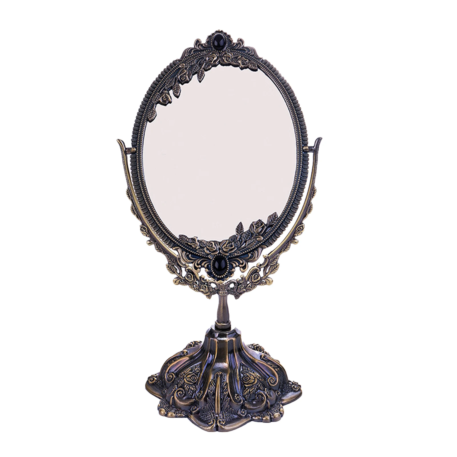 Double Side Rotating Retro Dressing Table Bedroom Home Tabletop Makeup Mirror Bathroom Gift Antique Brass Durable Oval Practical
Double Side Rotating Retro Dressing Table Bedroom Home Tabletop Makeup Mirror Bathroom Gift Antique Brass Durable Oval Practical