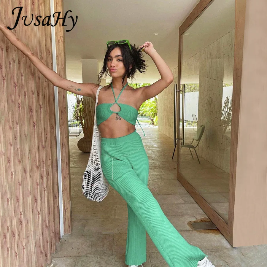 JusaHy Solid Adjusted Neck Two Pieces Set Women Sleeveless Off Shoulder Lace Tank Top+Skinny Pants Casual Streetwear Hot Outfits
JusaHy Solid Adjusted Neck Two Pieces Set Women Sleeveless Off Shoulder Lace Tank Top+Skinny Pants Casual Streetwear Hot Outfits