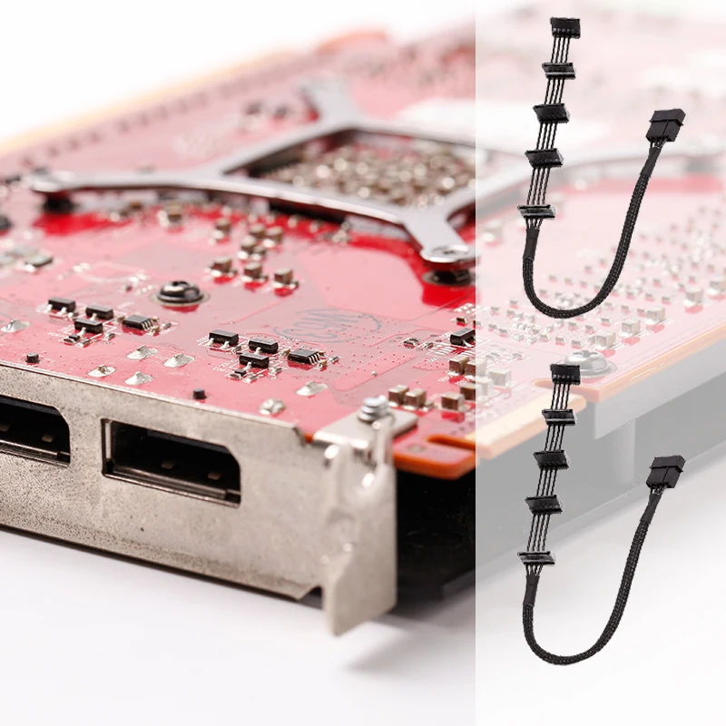 Переходник для жесткого диска компьютера 4 контакта IDE Molex 1 на 5 Распределитель SATA