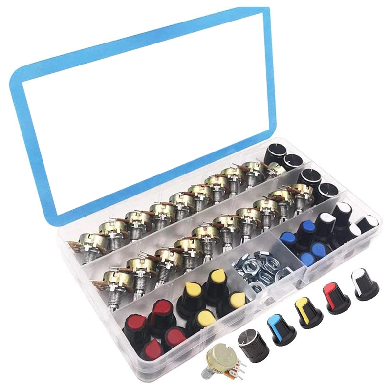 20 шт Ом потенциометра металлокерамический подстроечный потенциометр 3-контактный поворотный потенциометр с Кепки гаек и шайбы
20 шт Ом потенциометра металлокерамический подстроечный потенциометр 3-контактный поворотный потенциометр с Кепки гаек и шайбы